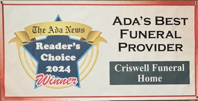 Criswell Funeral Home team winning an award