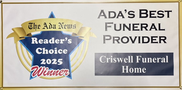 Criswell Funeral Home team winning an award